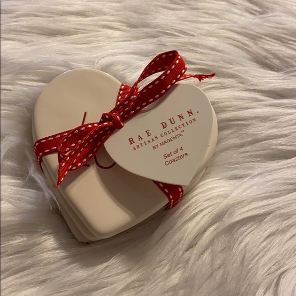 New Rae Dunn “Love” Coasters Set ❤️ - Picture 2 of 8